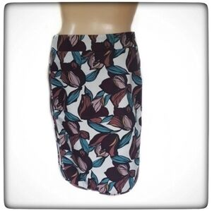 Ann Taylor Loft Flower Professional Work Skirt-Size Size 00
